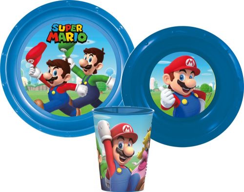 Super Mario set veselă, set din plastic