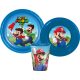 Super Mario set veselă, set din plastic