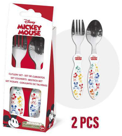 Disney Mickey set de tacâmuri metalice Disney Mickey - 2 bucăți