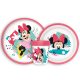 Disney Minnie Being More set antiderapant set veselă, Micro set de plastic