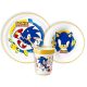 Sonic Ariciul set de masă antiderapant, set micro plastic