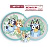 Bluey Tropical set de masă anti-alunecare, set de microplastic