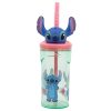 Disney Lilo și Stitch Easily Distracted Cana cu pai 3D din plastic 360 ml