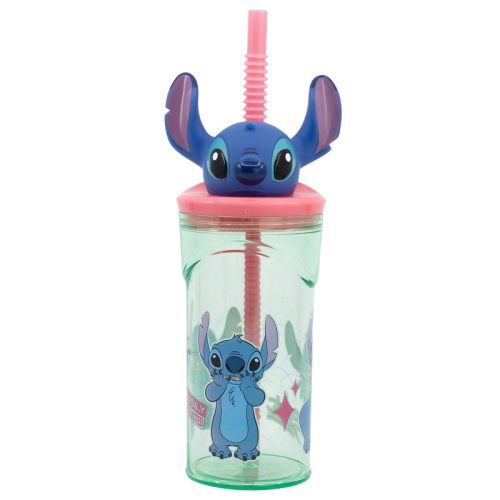 Disney Lilo și Stitch Easily Distracted Cana cu pai 3D din plastic 360 ml