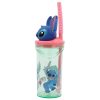 Disney Lilo și Stitch Easily Distracted Cana cu pai 3D din plastic 360 ml