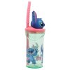 Disney Lilo și Stitch Easily Distracted Cana cu pai 3D din plastic 360 ml