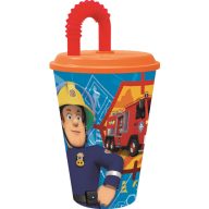 Pompierul Sam Pahar cu pai Rescue Mission, plastic 430 ml