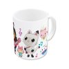 Gabby's Dollhouse Music cană din porțelan 235 ml (8 oz) în cutie de cadou