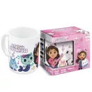 Gabby's Dollhouse Music cană din porțelan 235 ml (8 oz) în cutie de cadou