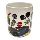 Disney Mașini Stickers cană de porțelan 235 ml (8 oz) în cutie cadou