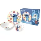Disney Lilo și Stitch Heart set de masă din porțelan în cutie de cadou