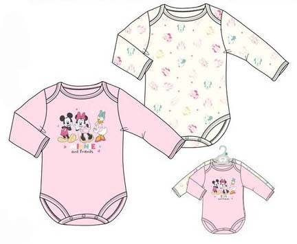 Disney Minnie bebeluși body, combidress set de 2