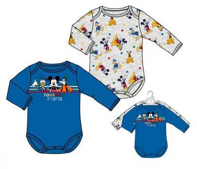 Disney Mickey bebeluși body, combidress set de 2