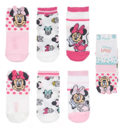 Disney Minnie bebeluși șosete Disney Minnie 0-12 luni