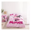 Disney Minnie  Pink Polka Bow set de lenjerie de pat 140×200cm, 65x65 cm