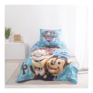 Patrula Cățelușilor Brave Paws set de lenjerie de pat 140x200cm, 65x65 cm