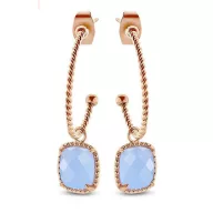 Victoria Cercei cu piatră albastră roz aurie