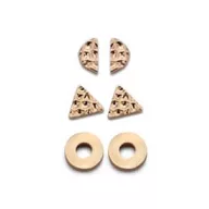 Victoria Set de cercei aur roz