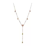 Victoria Colier cu pietre colorate de culoare rose gold