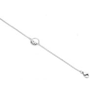 Victoria Brățară argintie cu pietre albe