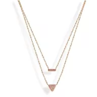 Victoria Lanț cu piatră roz din aur roz