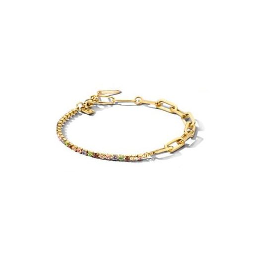 Victoria Brățară aurie cu pietre multicolore