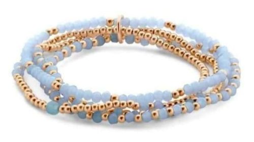 Victoria rose gold albastru brățară cu perle brățară cu perle