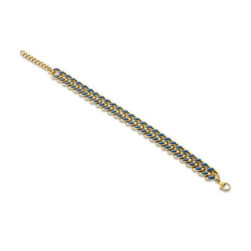 Victoria Brățară aurie cu model albastru