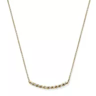 Victoria Colier auriu cu pietre albe