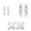 Victoria Set de cercei argintii