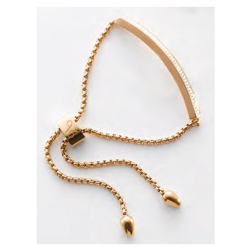 Victoria Brățară rose gold cu pietre albe