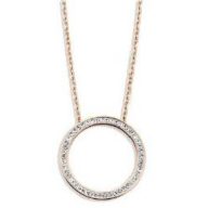 Victoria Colier de piatră albă placat cu aur roz