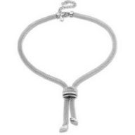 Victoria Colier gros din plasă argintie