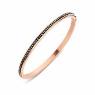 Victoria Brățară roșu auriu cu piatră neagră