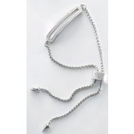 Victoria Brățară argintie cu pietre albe