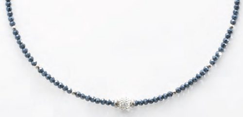 Victoria cu piatră albă blue pearl colier