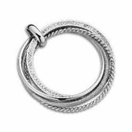 Victoria Pandantiv argintiu cu pietre albe