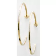 Victoria Cercei aurii cu piatră albă