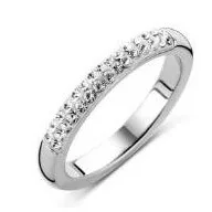 Victoria Inel argintiu cu piatră albă