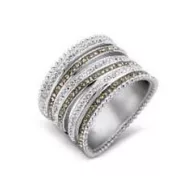 Victoria Inel cu pietre de culoare argintie