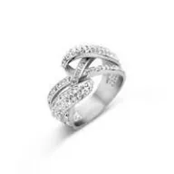 Victoria Inel argintiu cu piatră albă